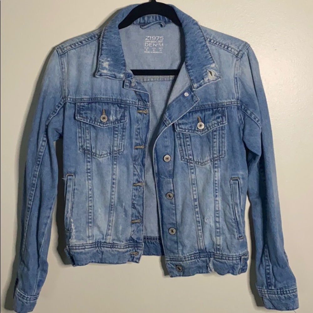 Gap Distressed Denim Jacket
